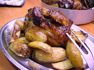 Pollo arrosto con patate