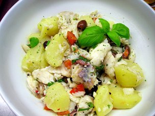 Insalata di stoccafisso e patate alla Ligure